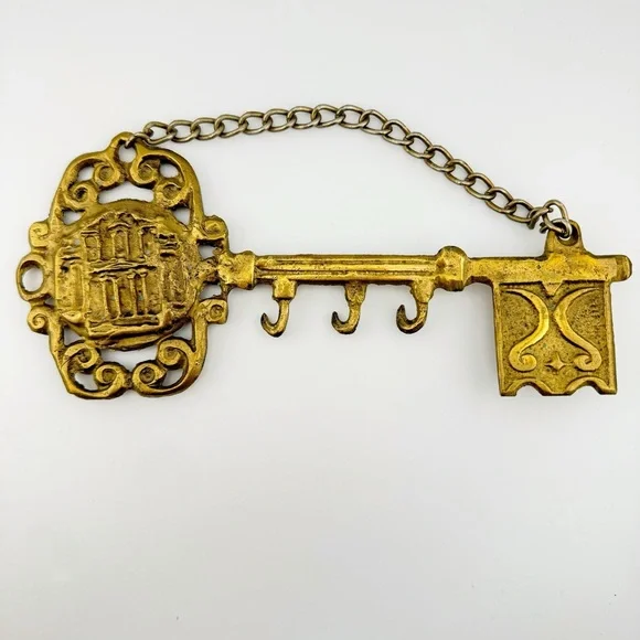 Vintage Brass Key Hook - Picture 5 of 6